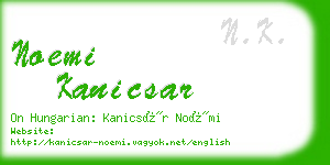 noemi kanicsar business card